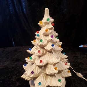 Vintage White Ceramic Tree